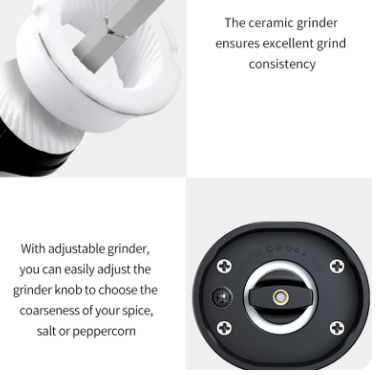 Electric Adjustable Pepper Grinder