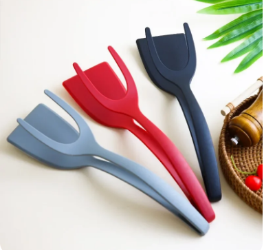 2-in-1 Silicone Clip Spatula