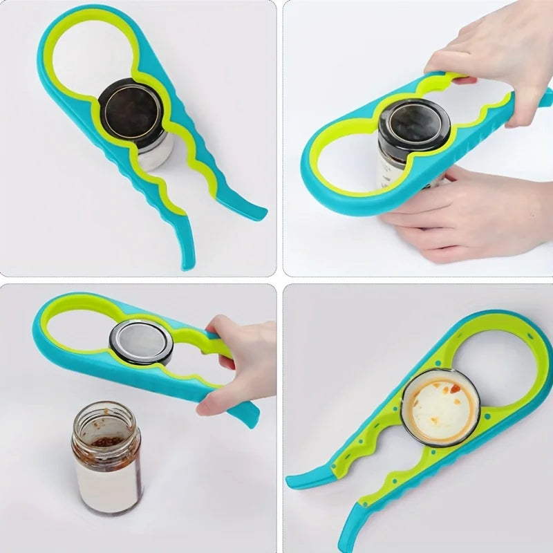 Multi-Purpose Can Opener with Non-Slip Grip