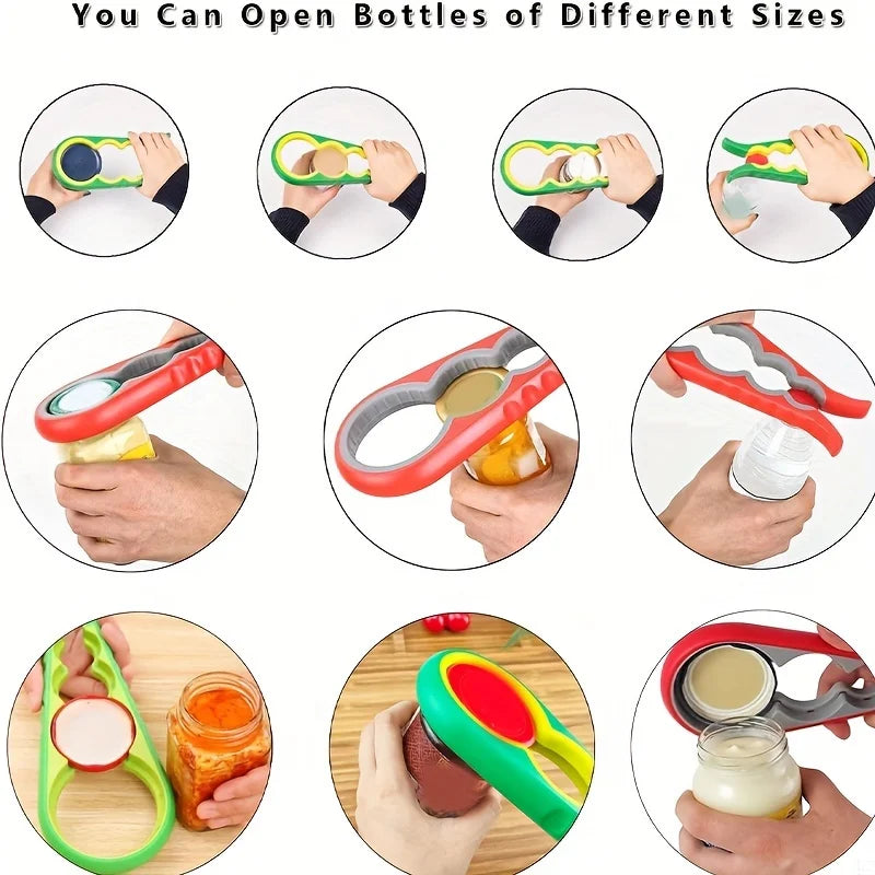 Multi-Purpose Can Opener with Non-Slip Grip