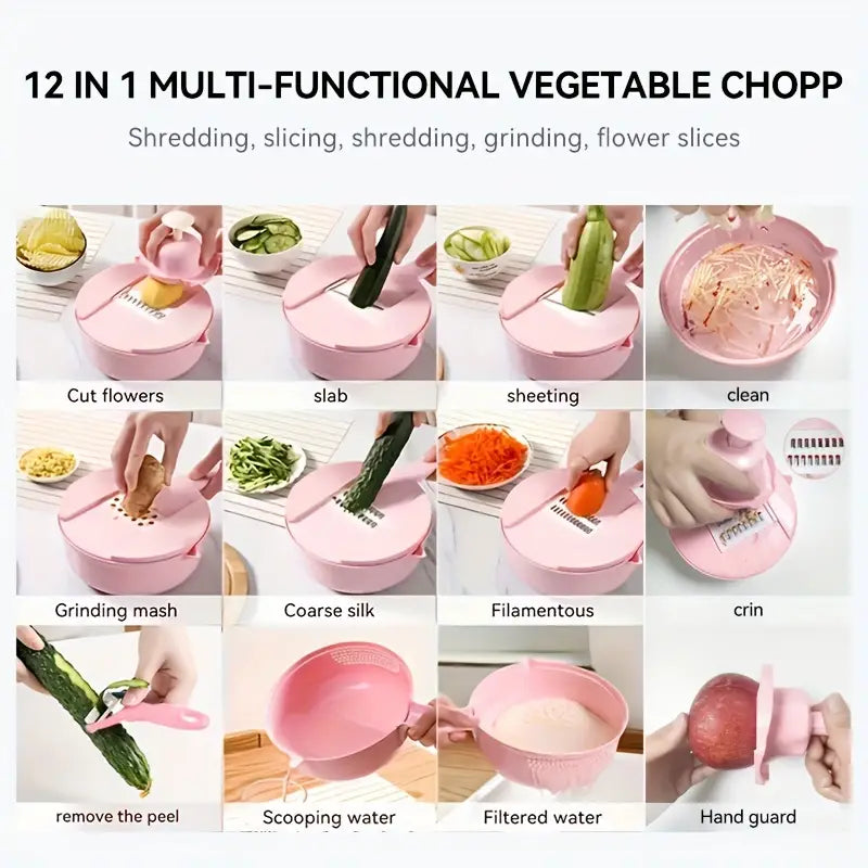 Kitchen Multifunctional Salad Utensils Vegetable Chopper