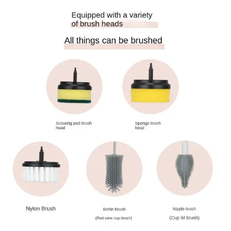 Electric Cleaning Brush Automatic Wireless Dishwashing Brush