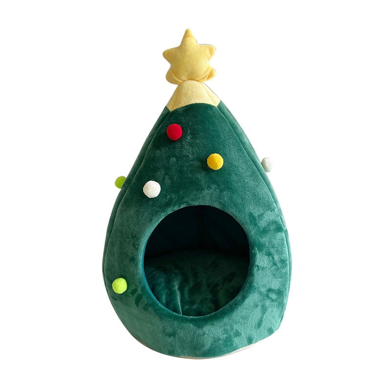 Christmas Cat House Cat Bed Comfort Cat Home Handmade Cat Toys - Statnmore-7861