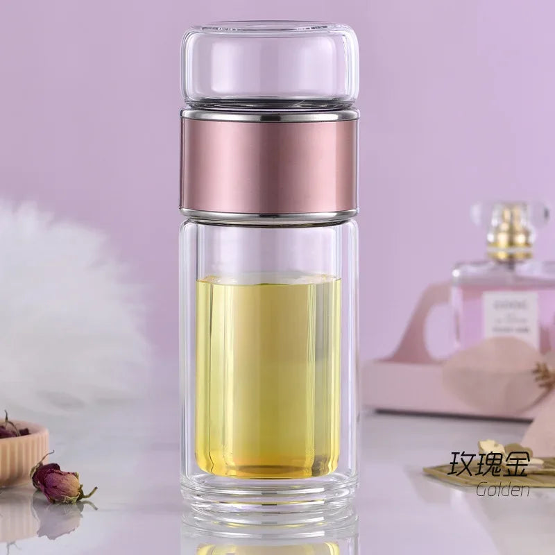 Boro Glass Premium Tea Infuser Bottle