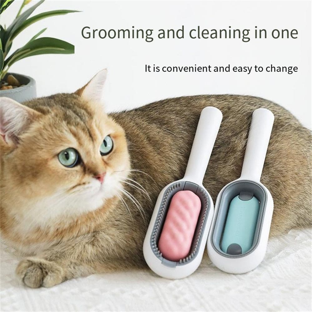 Pet Hair Removal Comb With Wipes