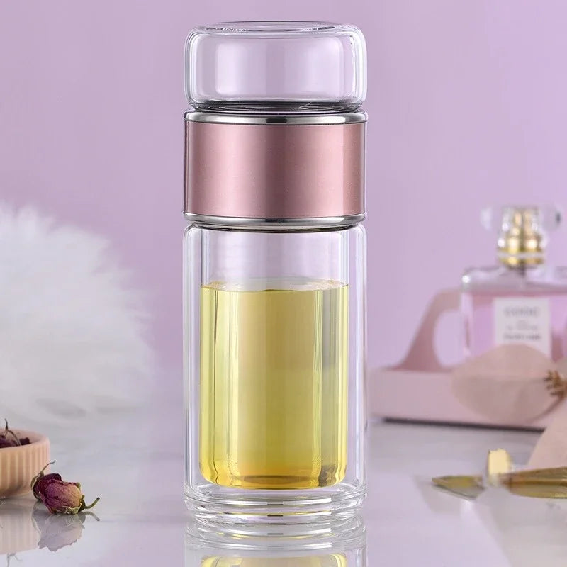 Boro Glass Premium Tea Infuser Bottle