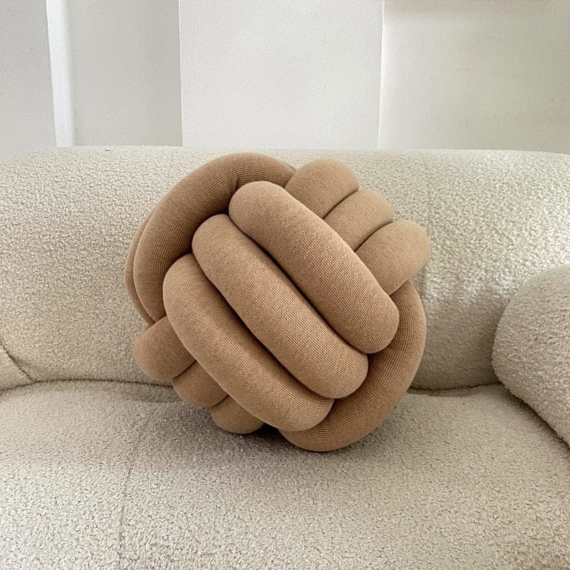 Bubble Kiss DIY Knot Ball Pillow Pet Toy Cute Living Room Sofa Seat Cushion Creative Oversize Bedroom Decoration Throw Pillow Handmade Knotted - Statnmore-7861