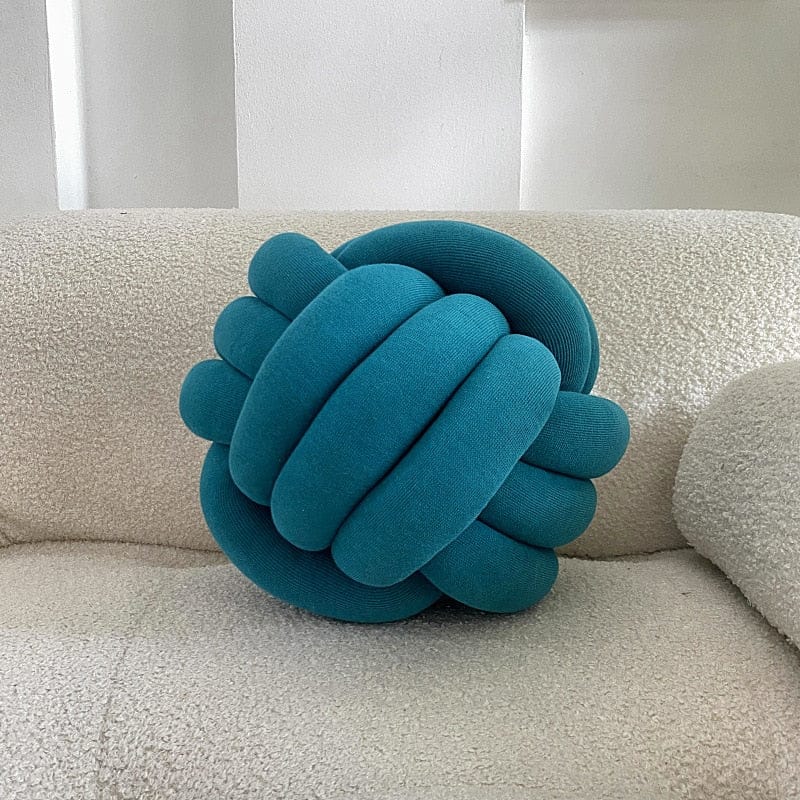 Bubble Kiss DIY Knot Ball Pillow Pet Toy Cute Living Room Sofa Seat Cushion Creative Oversize Bedroom Decoration Throw Pillow Handmade Knotted - Statnmore-7861