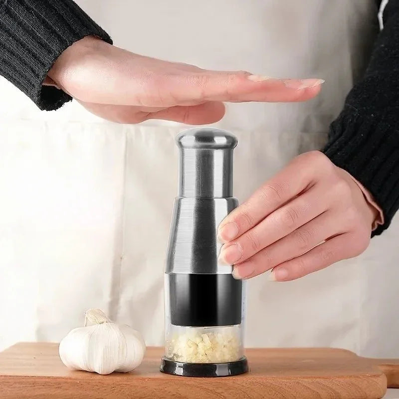 Manual Onion Chopper Garlic Crusher Pressing Handheld Food Chopper