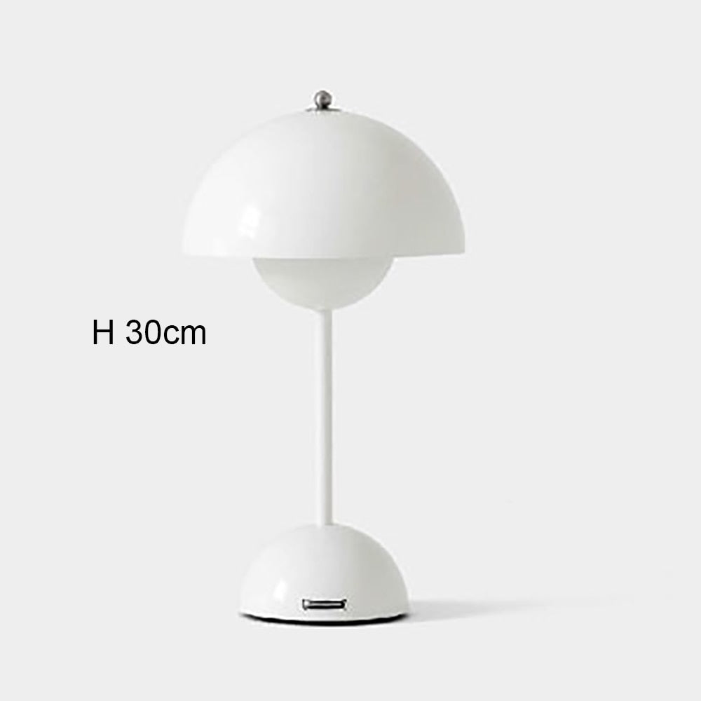 Mushroom Flower Bud Rechargeable LED Table Lamps