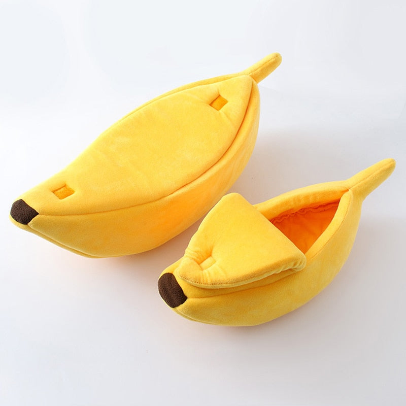 Banana Cat Bed Cat Furniture Handmade Cat Beds Catnip Toys Cat Grooming Cat House Scratching Post - Statnmore-7861